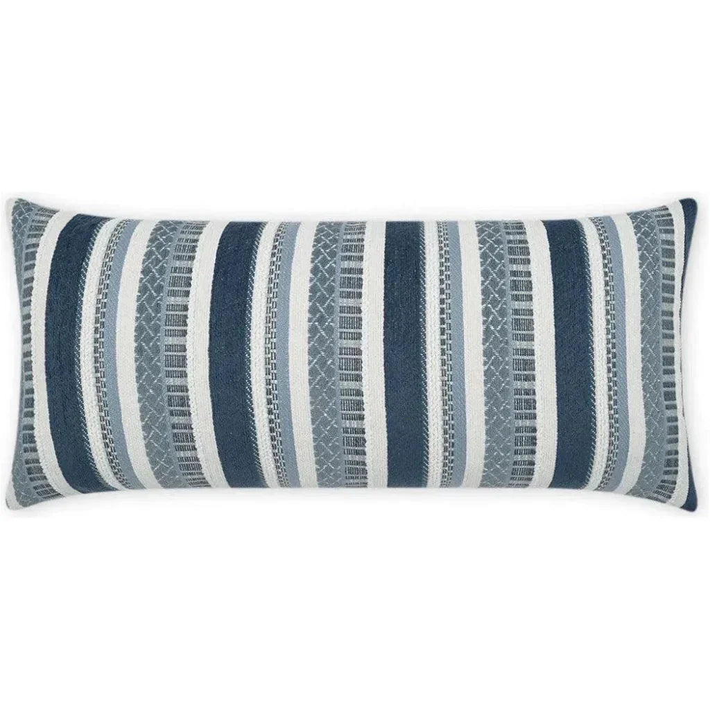Outdoor Oriana Lumbar Pillow - Indigo