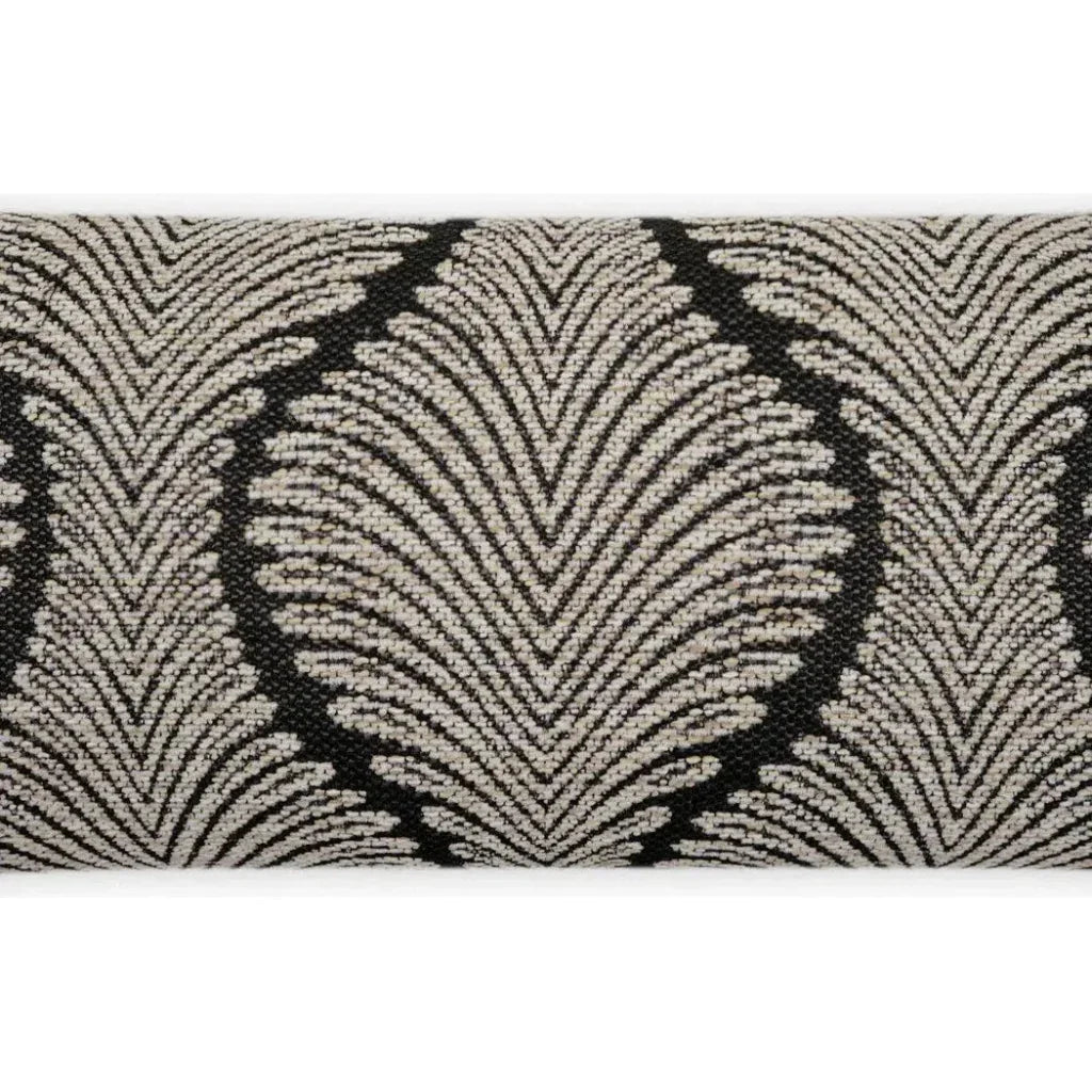 Outdoor Palmyra Lumbar Pillow - Black