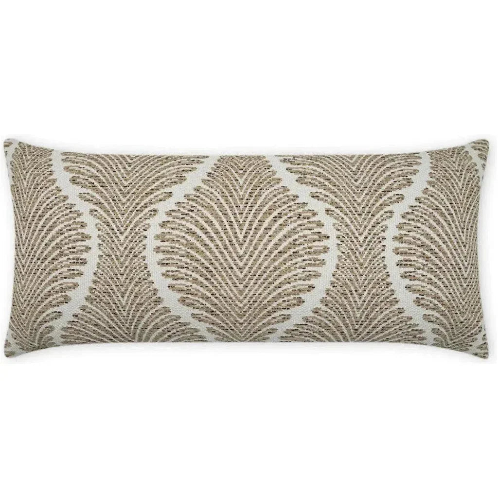 Outdoor Palmyra Lumbar Pillow - Taupe
