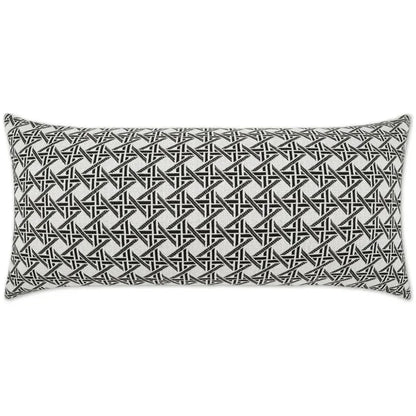 Outdoor Pella Lumbar Pillow - Ebony
