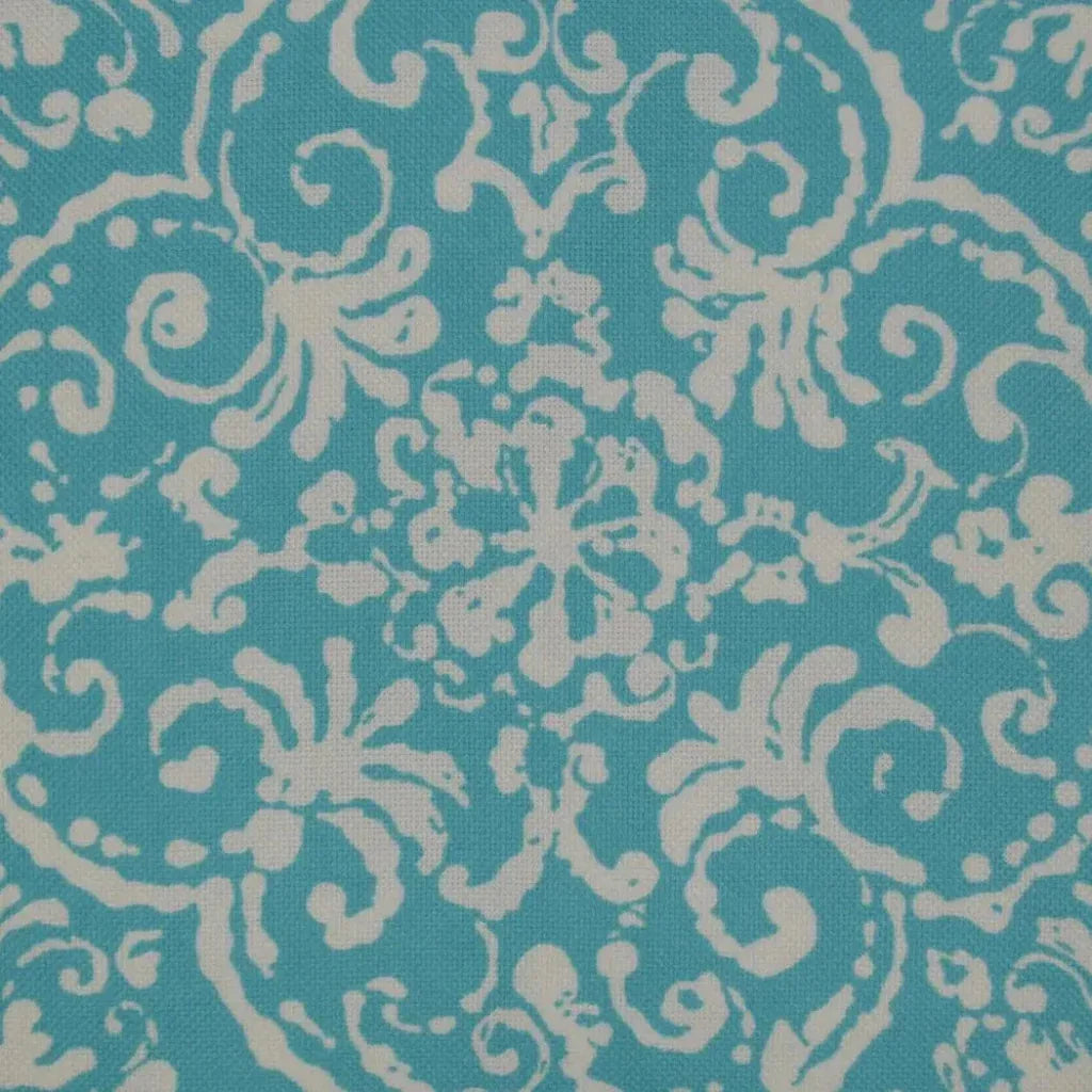 Outdoor Print Affair Pillow - Turquoise