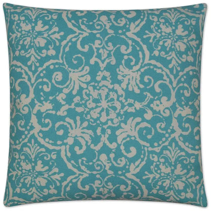Outdoor Print Affair Pillow - Turquoise