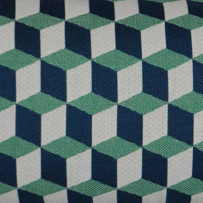 Outdoor Puzzle Lumbar Pillow - Emerald