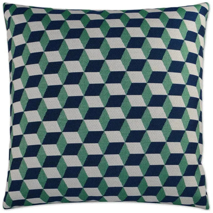 Outdoor Puzzle Pillow - Emerald