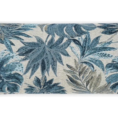 Outdoor Rain Forest Lumbar Pillow - Blue
