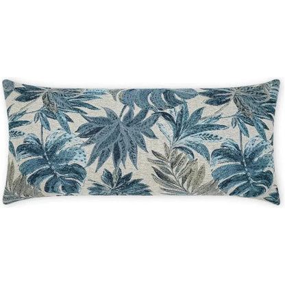 Outdoor Rain Forest Lumbar Pillow - Blue