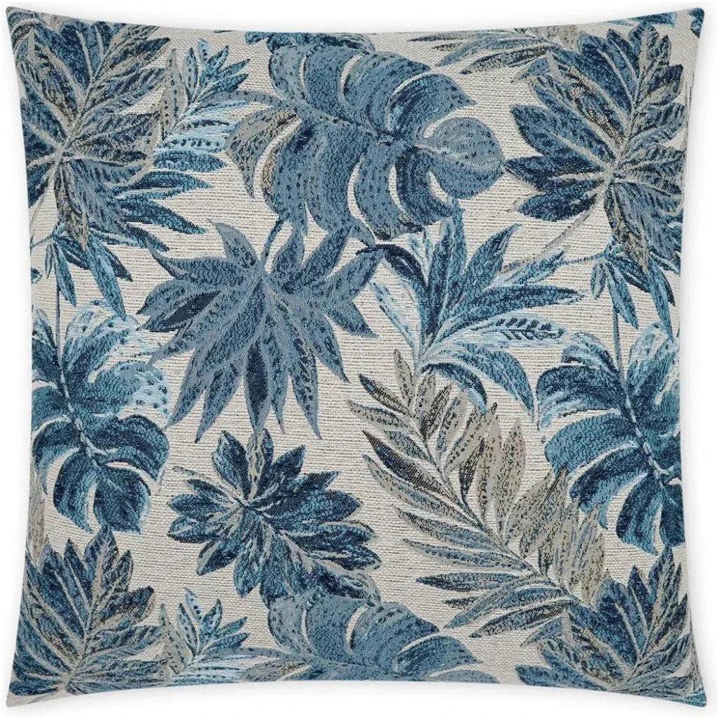 Outdoor Rain Forest Pillow - Blue