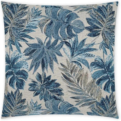 Outdoor Rain Forest Pillow - Blue
