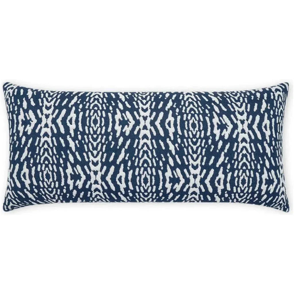 Outdoor Riff Lumbar Pillow - Blue