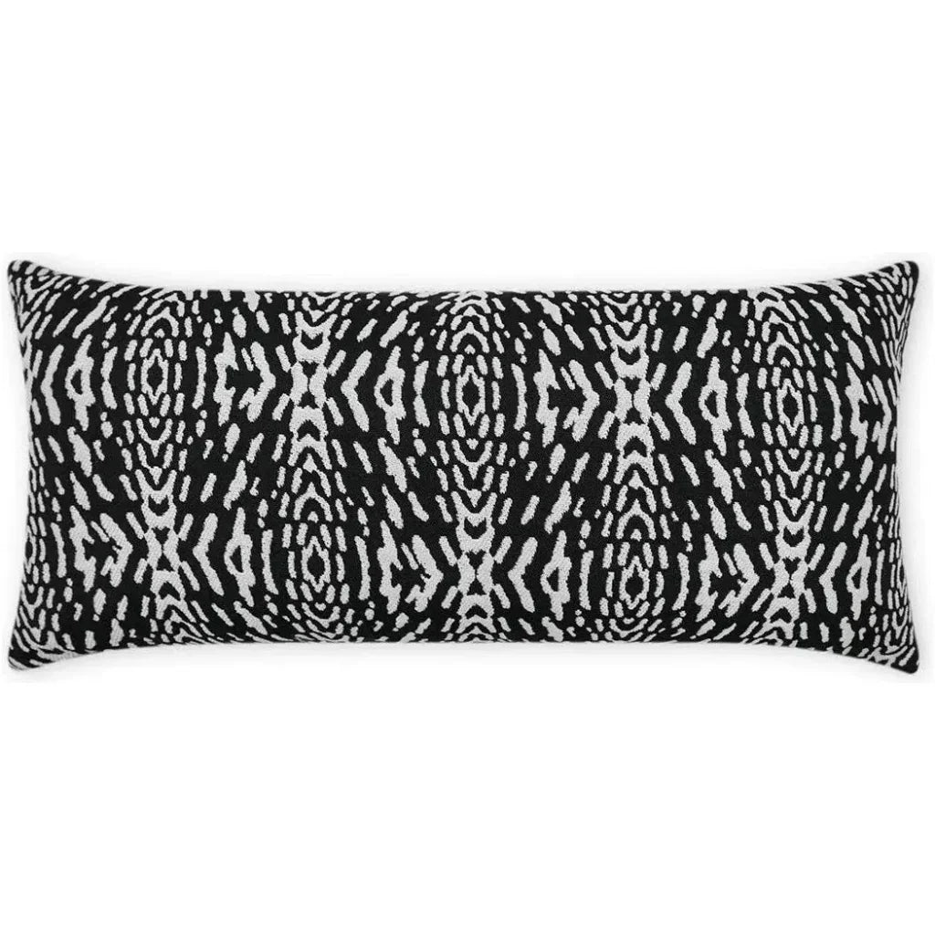Outdoor Riff Lumbar Pillow - Ebony