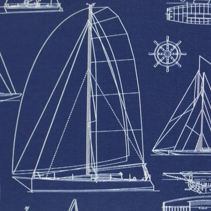 Outdoor Sailing Pillow - Navy