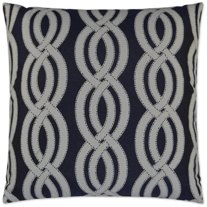 Outdoor Sea Shore Pillow - Navy