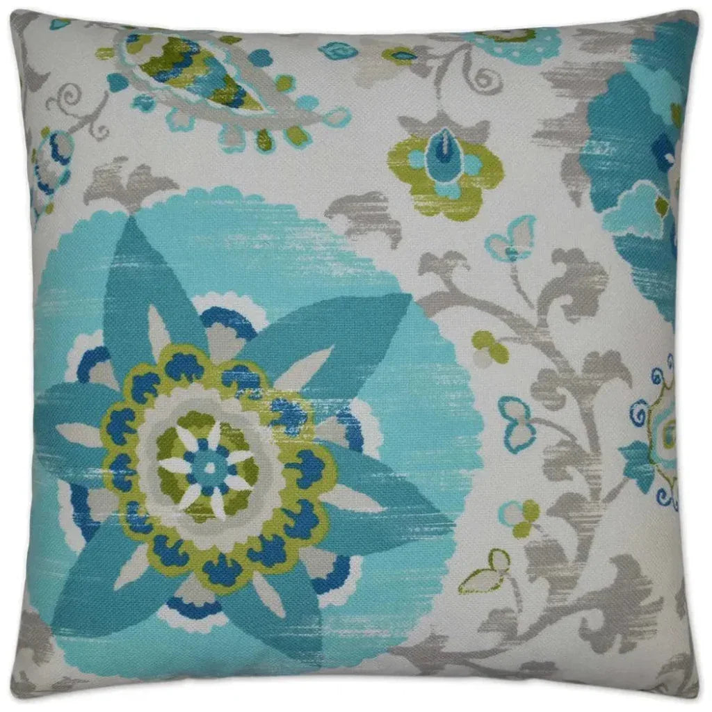 Outdoor Silsila Pillow - Turquoise
