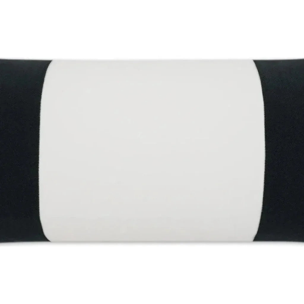 Outdoor Sundance Band Lumbar Pillow - Charcoal