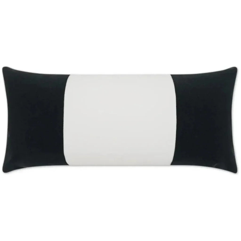 Outdoor Sundance Band Lumbar Pillow - Charcoal