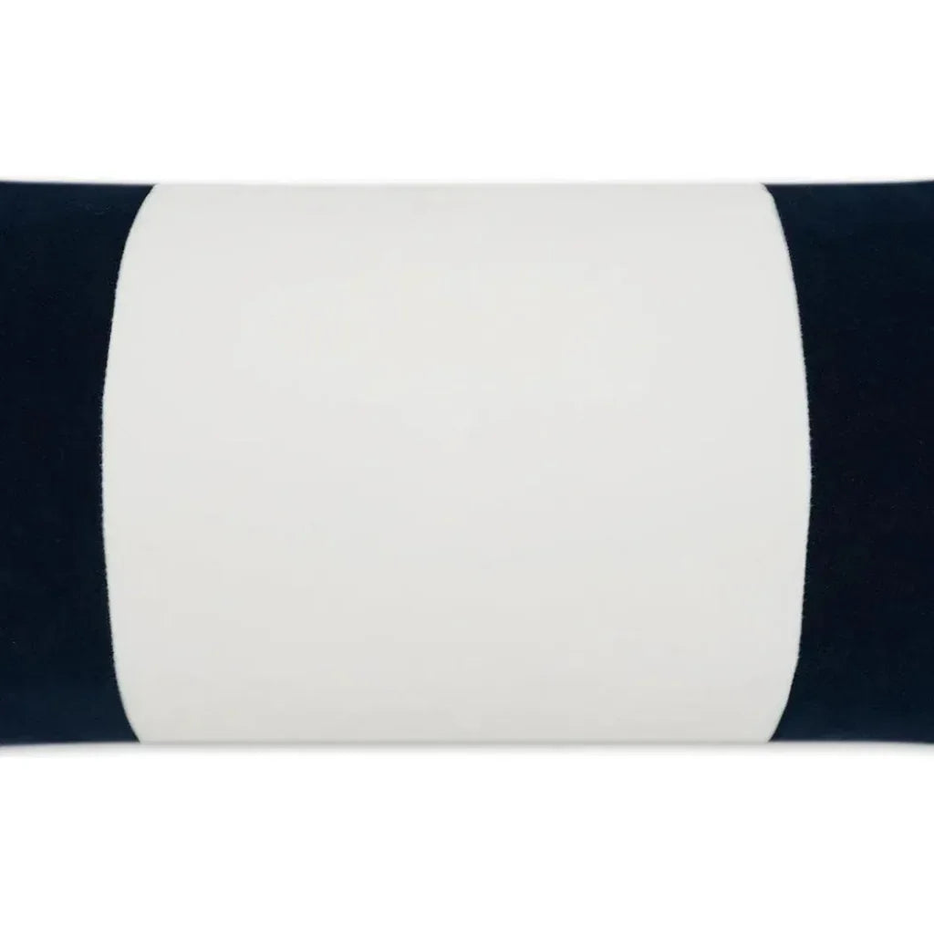 Outdoor Sundance Band Lumbar Pillow - Navy