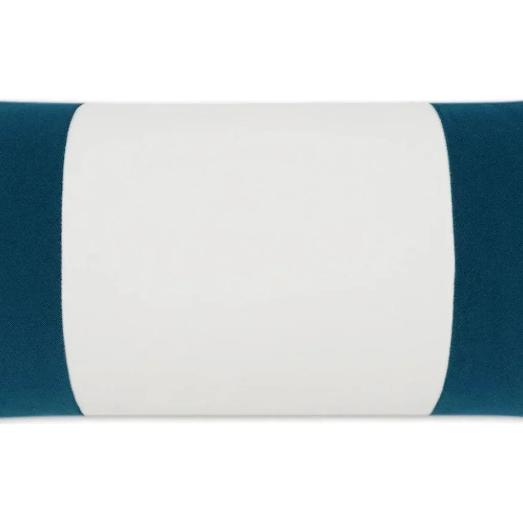 Outdoor Sundance Band Lumbar Pillow - Peacock