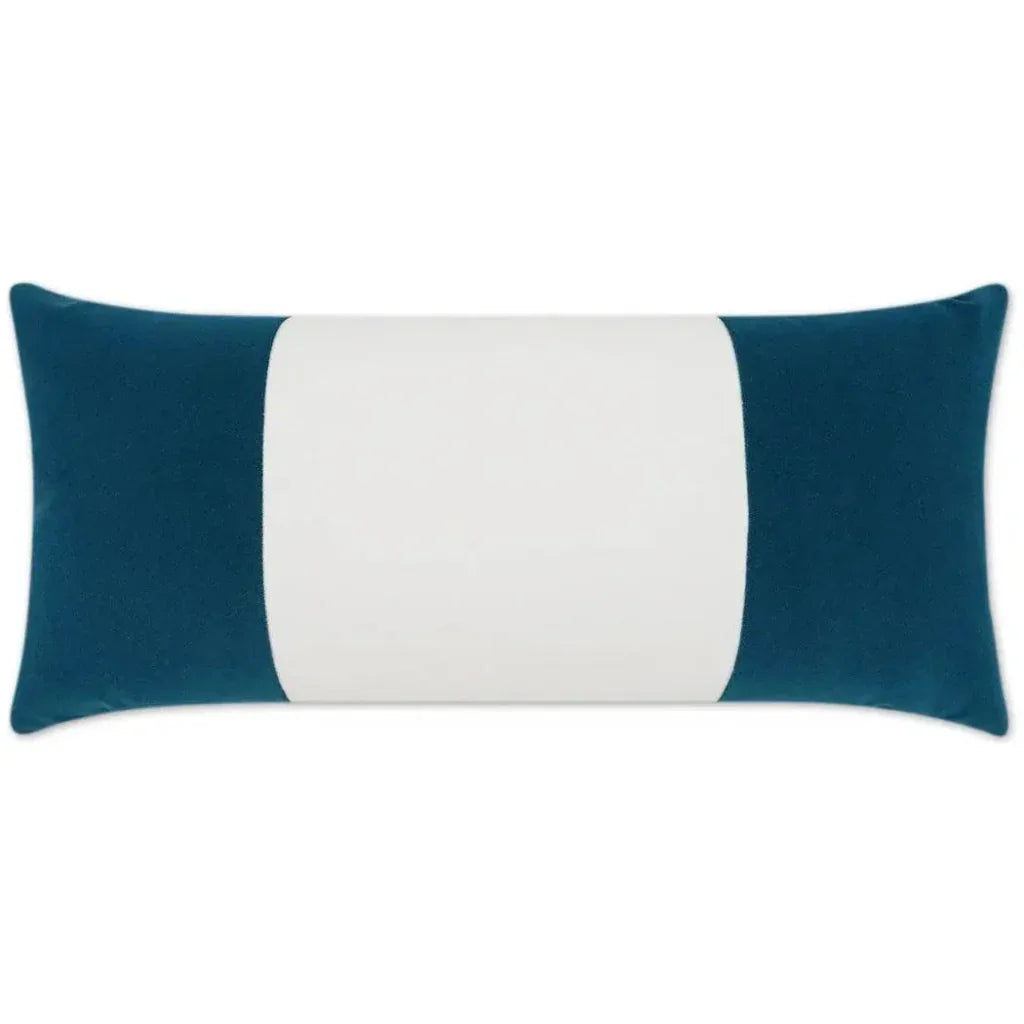 Outdoor Sundance Band Lumbar Pillow - Peacock