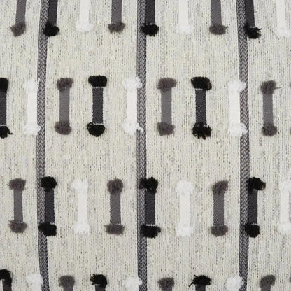 Outdoor Tassel Stripe Pillow - Grey