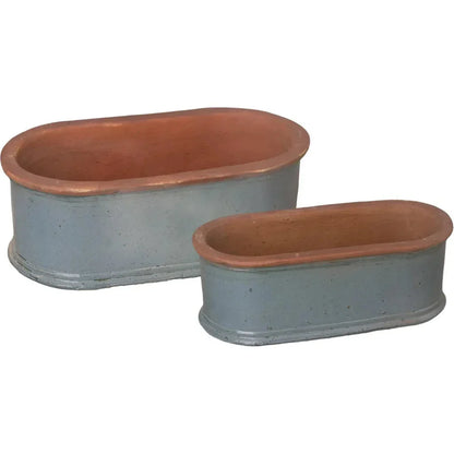 Oval Window Box Ceramic Planter