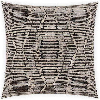 Ozetta Ebony Black Throw Pillow With Insert