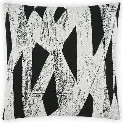Ozone Ebony Black Throw Pillow With Insert