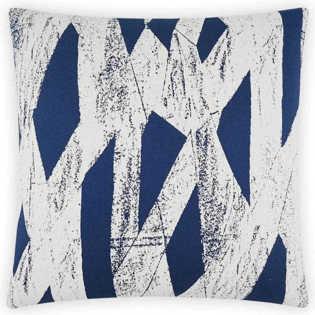 Ozone Sapphire Blue Throw Pillow With Insert