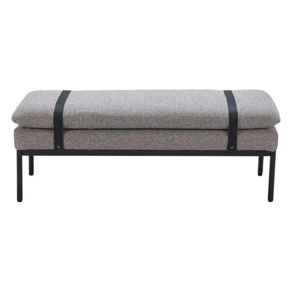 Padd Wood and Steel Grey Bench