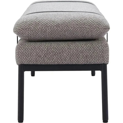Padd Wood and Steel Grey Bench