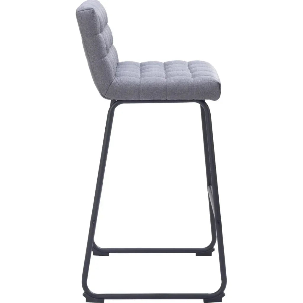 Pago Grey Performance Fabric Barstool (Set of 2)