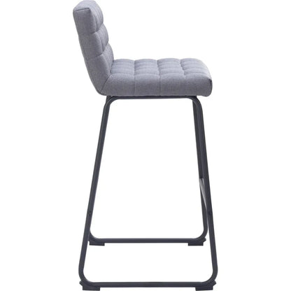 Pago Grey Performance Fabric Barstool (Set of 2)