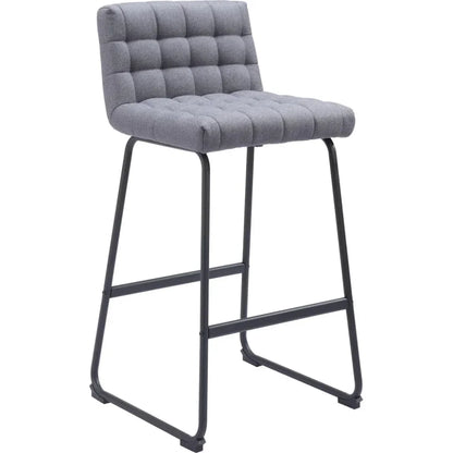 Pago Grey Performance Fabric Barstool (Set of 2)