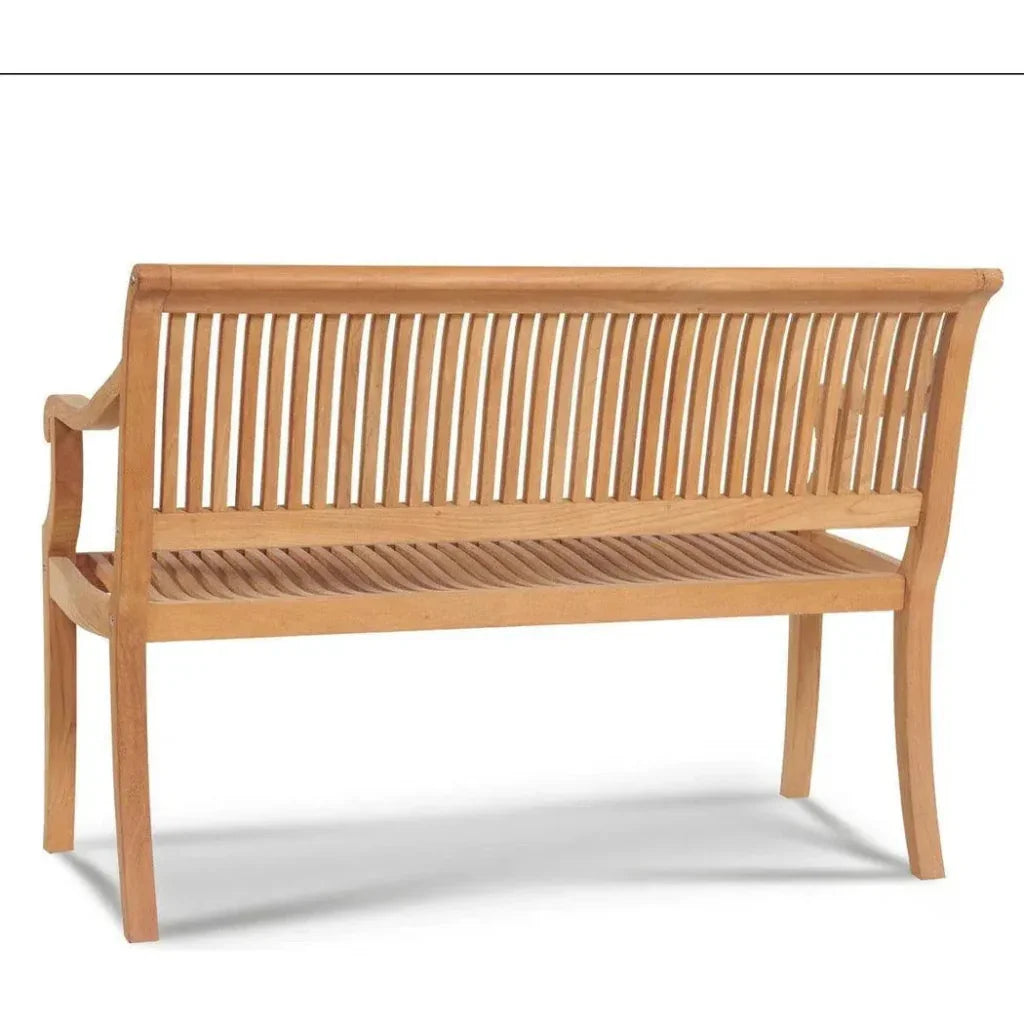 Palm 2-Person Teak Outdoor Bench