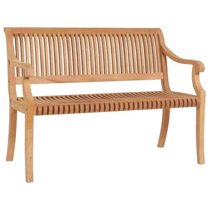 Palm 2-Person Teak Outdoor Bench