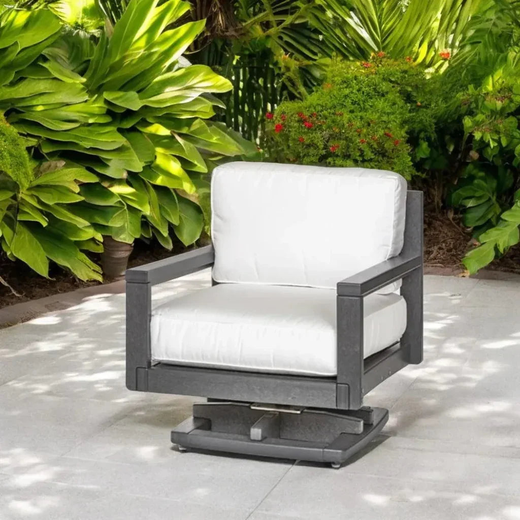 Palm Beach Poly Lumber Rocker Chair & Ottoman Set