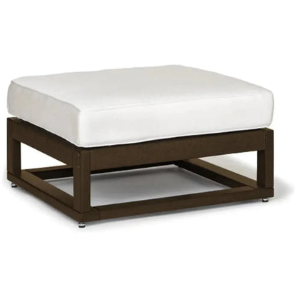 Palm Beach Poly Lumber Square Ottoman Sunbrella Cushion