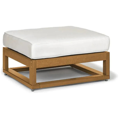 Palm Beach Poly Lumber Square Ottoman Sunbrella Cushion