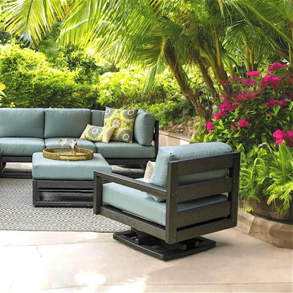 Palm Beach Poly Outdoor Swivel Rocker Chair Sunbrella