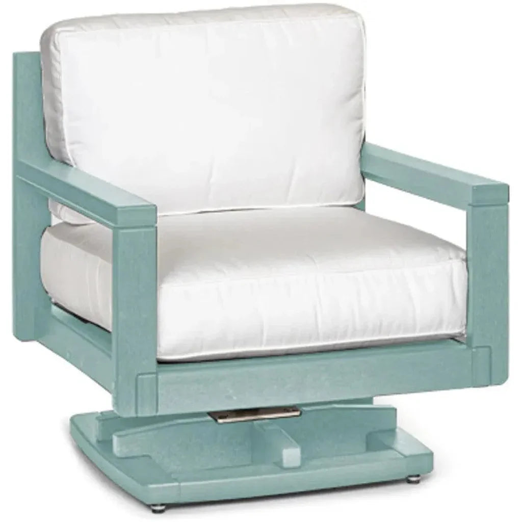 Palm Beach Poly Outdoor Swivel Rocker Chair Sunbrella