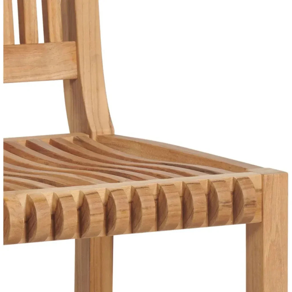 Palm Teak Outdoor Bar Chair
