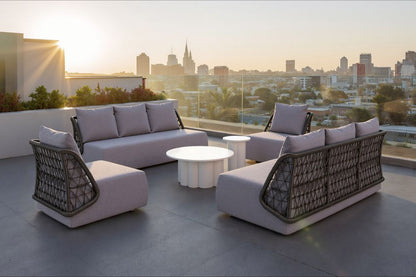 Palmier Aluminum White Coffee Table