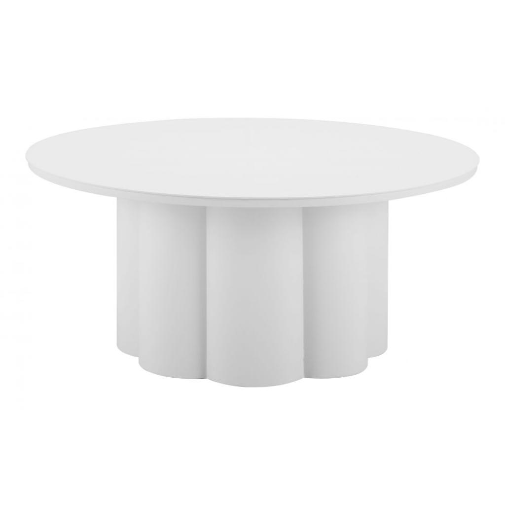 Palmier Aluminum White Coffee Table