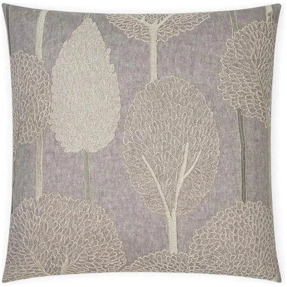 Pando Stone Floral Grey Large Throw Pillow Insert