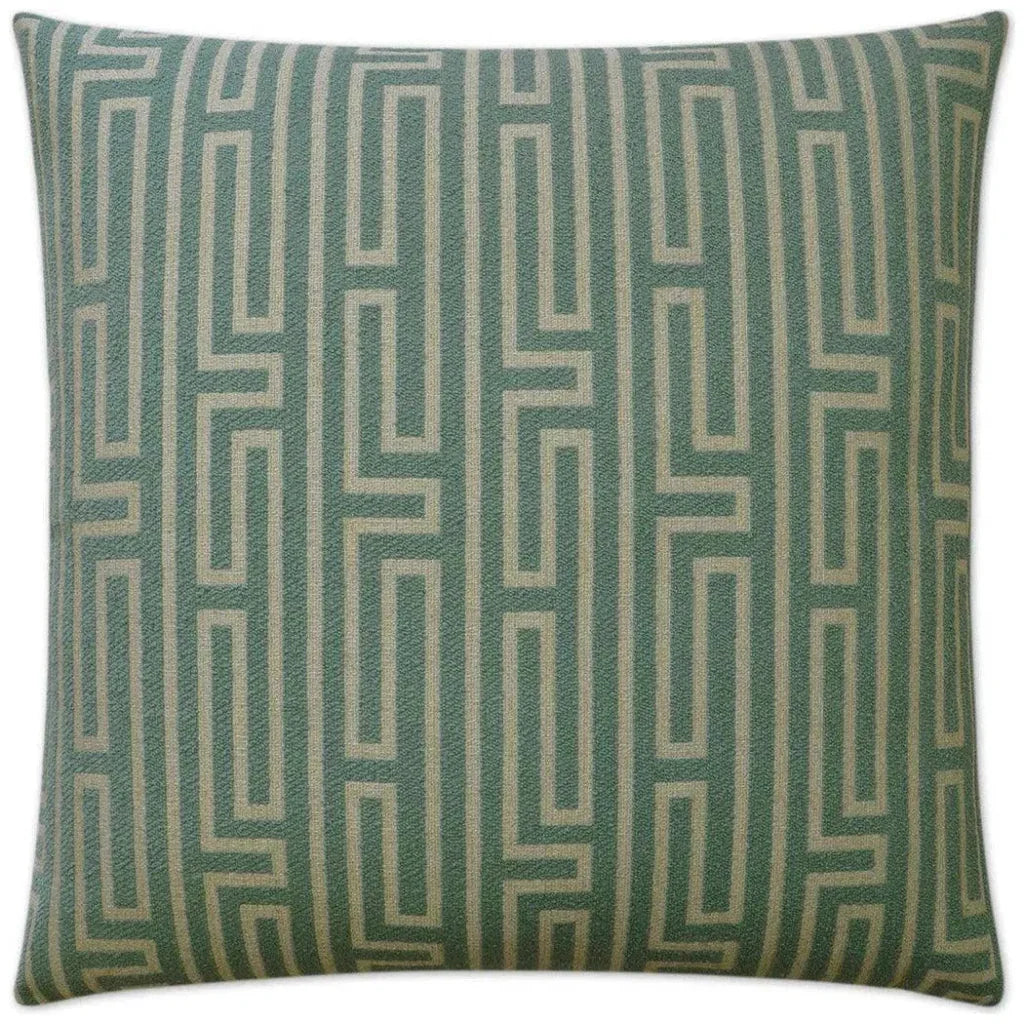 Pandora Aqua Green Throw Pillow With Insert