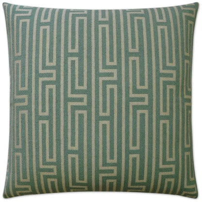Pandora Aqua Green Throw Pillow With Insert