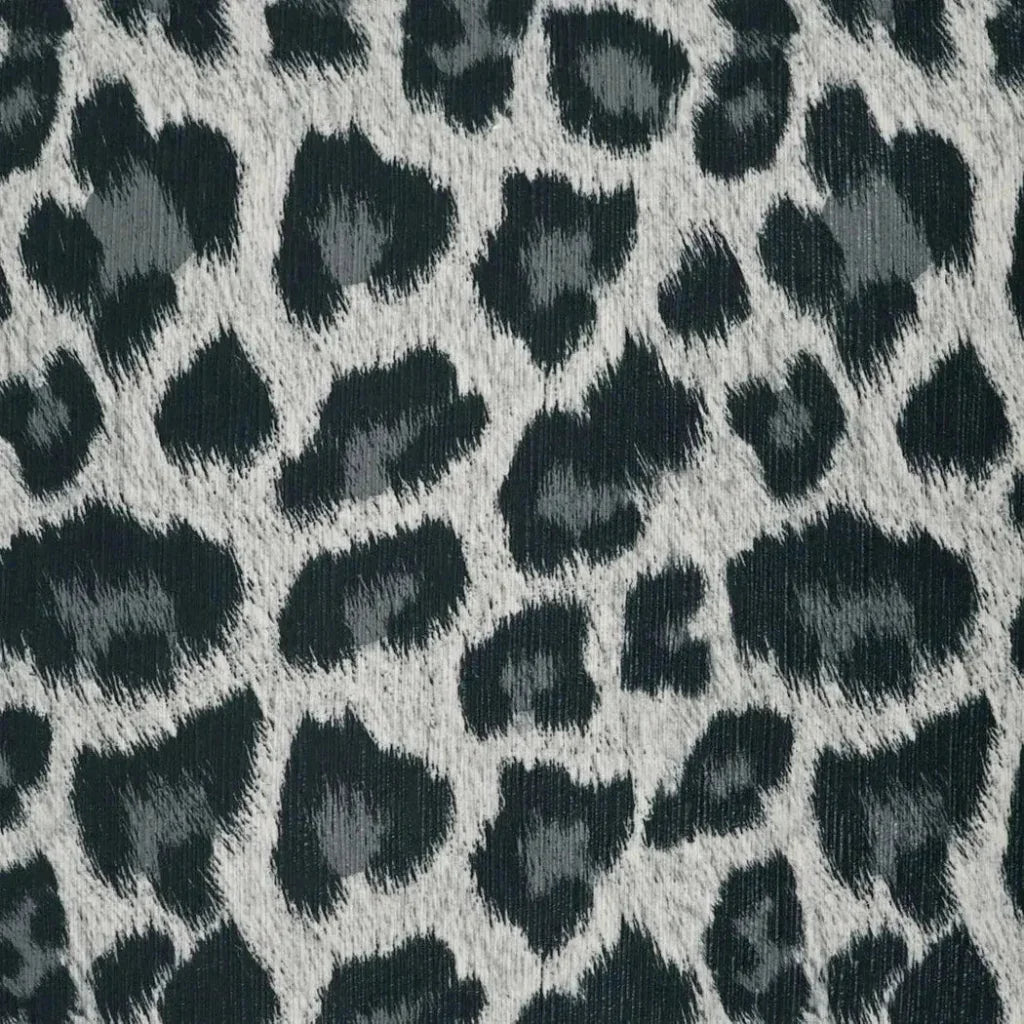 Panthera Domino Animal Grey Large Throw Pillow Insert