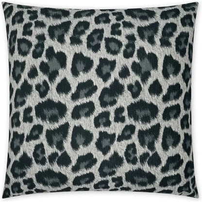 Panthera Domino Animal Grey Large Throw Pillow Insert