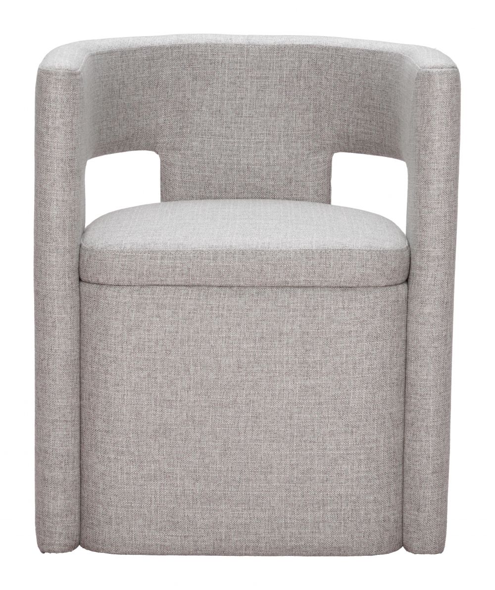 Papua Grey Performance Fabric Dining Chair