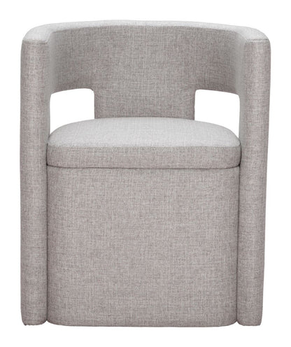 Papua Grey Performance Fabric Dining Chair