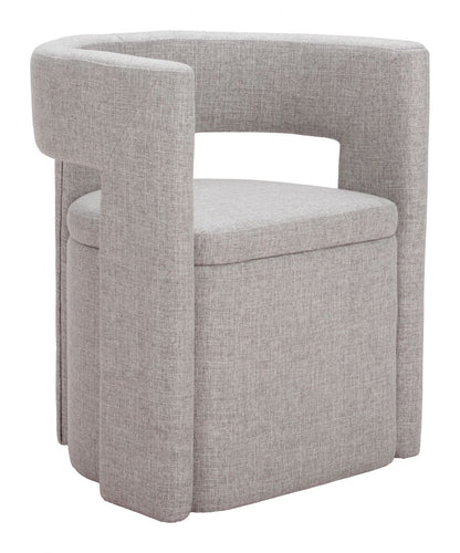 Papua Grey Performance Fabric Dining Chair